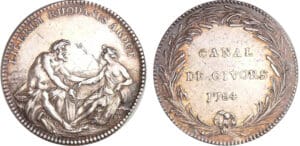 Jeton en argent - Canal de Givors 1784 Jeton en argent - Canal de Givors 1784