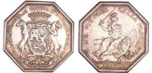 Jeton en argent - Joseph Seurrat de Guilleville maire d'Orléans 1780 Jeton en argent - Joseph Seurrat de Guilleville maire d'Orléans 1780