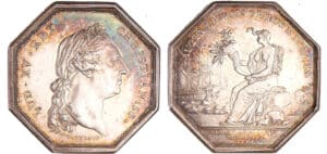 Louis XV (1715-1774) - Jeton en argent - Compagnie royale d'Afrique, Aix en Provence 1774 Louis XV (1715-1774) - Jeton en argent - Compagnie royale d'Afrique, Aix en Provence 1774