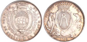 Jeton en argent - Jean-Baptiste Gellée de Premion maire de Nantes 1754 Jeton en argent - Jean-Baptiste Gellée de Premion maire de Nantes 1754