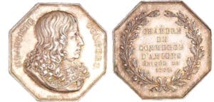 Jeton en argent - Chambre de commerce d'Angers 1761 (1860-1880) Jeton en argent - Chambre de commerce d'Angers 1761 (1860-1880)