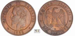 Napoléon III (1852-1870) - 10 centimes tête laurée 1862 BB (Strasbourg)