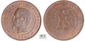 Napoléon III (1852-1870) - 10 centimes tête nue 1852 A (Paris)