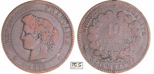 Troisième république (1871-1940) - 10 centimes Cérès 1878 K (Bordeaux)
