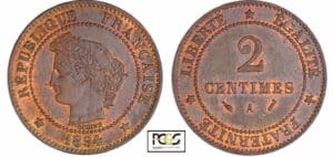 Troisième République (1871-1940) - 2 centimes Cérès 1894 A (Paris) Troisième République (1871-1940) - 2 centimes Cérès 1894 A (Paris)