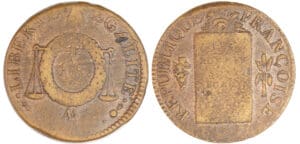 Convention (1792-1795) - Sol à la balance non daté (1794) - An II AA (Metz)