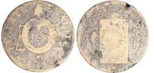 Convention (1792-1795) - Sol à la balance type FRANCOISE - An II - 1793 W (Lille)