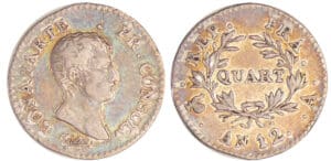 Bonaparte premier consul (1799-1804) - 1/4 franc An 12 A (Paris)