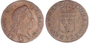 Louis XV (1715-1774) - Liard à la vieille tête - 1771 V (Troyes) Louis XV (1715-1774) - Liard à la vieille tête - 1771 V (Troyes)