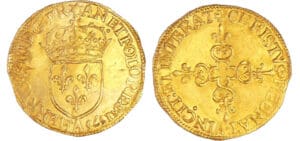 Henri III (1574-1589) - Ecu d'or - 1575 A (Paris) Henri III (1574-1589) - Ecu d'or - 1575 A (Paris)