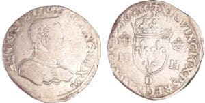 Henri II (1547-1559) - Teston à la tête nue - 1er type - 1560 D (Lyon) Henri II (1547-1559) - Teston à la tête nue - 1er type - 1560 D (Lyon)
