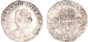 Charles IX (1560-1574) - Teston - 2ème type - 1565 G (Poitiers) Charles IX (1560-1574) - Teston - 2ème type - 1565 G (Poitiers)
