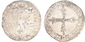 Henri III (1574-1589) - Quart d'écu - 1582 E (Tours) Henri III (1574-1589) - Quart d'écu - 1582 E (Tours)