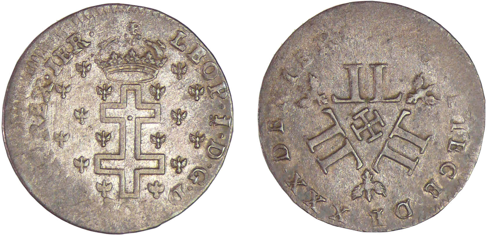 Lorraine - Duché de Lorraine - Léopold 1er - XXX deniers 1726 Lorraine - Duché de Lorraine - Léopold 1er - XXX deniers 1726