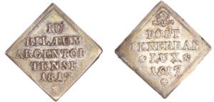 Alsace - Strasbourg - Commémoration du tricentenaire de la Réforme - Klippe en argent, 1817