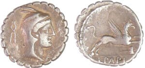 Papia - Denier (79 av. J.-C.) Papia - Denier (79 av. J.-C.)