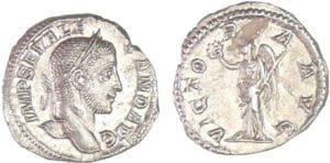 Alexandre Sévère - Denier (230, Rome) - La Victoire Alexandre Sévère - Denier (230, Rome) - La Victoire
