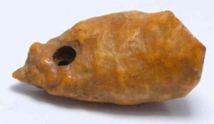Alaska - Détroit de Béring - Civilisation Thulé - Tête d'oiseau en ivoire - 1300/1700