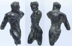Romain - Statuette d'Hercule en argent - 100/300