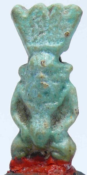 Egypte - Amulette en fritte du dieu Bès - Basse époque - 663/332 av. J.-C. (26ème-30ème dynastie)