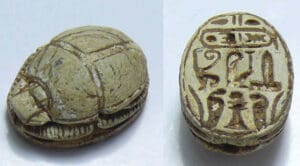 Egypte - Scarabée en stéatite - Basse époque - 663/332 av. J.-C. (26ème-30ème dynastie)