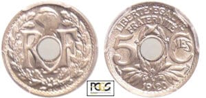 Troisième République (1871-1940) - 5 centimes Lindauer Petit module 1920 Troisième République (1871-1940) - 5 centimes Lindauer Petit module 1920