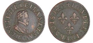 Henri IV (1589-1610) - Denier tournois - 1605 A (Paris) Henri IV (1589-1610) - Denier tournois - 1605 A (Paris)