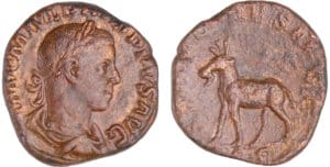 Philippe Ier - Sesterce - (248, Rome) - Antilope Philippe Ier - Sesterce - (248, Rome) - Antilope