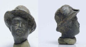 Romain - Tête de Mecure en bronze - 100/200