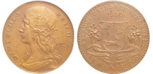 Venezuela - Karl Goetz essai avers Allemangne 1925 / Revers Vénézuéla 1930 Venezuela - Karl Goetz essai avers Allemangne 1925 / Revers Vénézuéla 1930