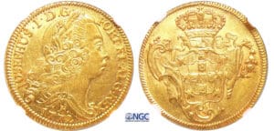 Brésil - José I (1750-1777) - Peça (6400 reis) 1772 B (Bahia) Brésil - José I (1750-1777) - Peça (6400 reis) 1772 B (Bahia)