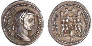 Dioclétien - Argenteus (300-301, Trèves) Dioclétien - Argenteus (300-301, Trèves)