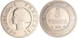 Troisième République (1871-1940) - 5 francs 1933 essai concours de Cochet Troisième République (1871-1940) - 5 francs 1933 essai concours de Cochet