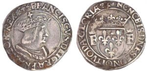 François 1er (1515-1547) - Teston - 13ème type - Lyon François 1er (1515-1547) - Teston - 13ème type - Lyon