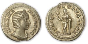 Julia Mamée - Denier (228, Rome) La Félicité