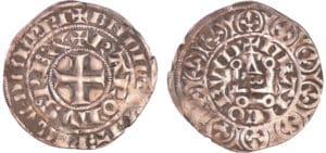Charles IV (1322-1328) - Maille blanche - 2ème émission (juillet 1324)