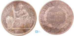 Indochine - Piastre 1893 A Indochine - Piastre 1893 A