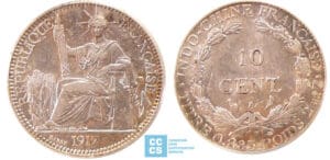 Indochine - 10 cent 1917 A Indochine - 10 cent 1917 A
