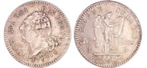 Constitution (1791-1792) - 30 sols type FRANCOIS 1791 A (Paris) 1er sem