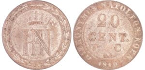 Allemagne - Westphalie - Jérome Napoléon - 20 centimes - 1810 C (Cassel)