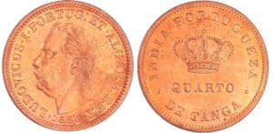 Inde - Indes portugaises - 1/4 Tanga (15 reis) 1886