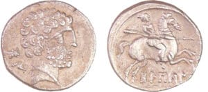 Espagne - Bolskan - Denier (150-100 av. J.-C.)