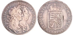 Grande-Bretagne - William et Mary (1688-1694) - Halfcrown 1691 PRIMO