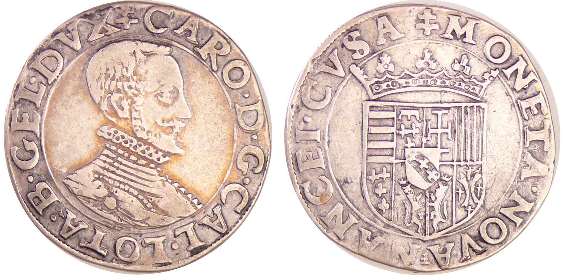Lorraine - Duché de Lorraine - Charles III - Teston au buste vieux au col plat (Nancy) Lorraine - Duché de Lorraine - Charles III - Teston au buste vieux au col plat (Nancy)