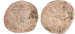 François 1er (1515-1547) - Blanc à la couronne du Dauphiné - 7ème type - Crémieu