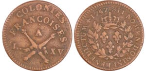 Louis XV - Sol des colonies françoises 1767 (Guadeloupe) Louis XV - Sol des colonies françoises 1767 (Guadeloupe)