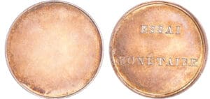 Belgique - 2 centimes (1833-1865), essai monaitaire