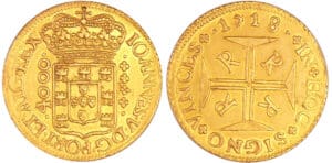 Brésil - Joäo V (1706-1750) - Moeda (4800 Reis), Rio, 1718 type 3