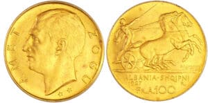 Albanie - Amet Zogu (1925-1939) - 100 franga 1927