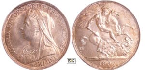 Grande-Bretagne - Victoria (1837-1901) - Crown 1897 edge LX
